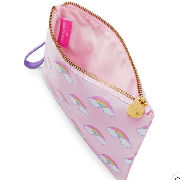 Stoney Clover Lane Tie Dye Rainbow Flat Pouch - NEW 💗 - Picture 2 of 3